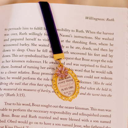 Butterflies & Blooms Ribbon Bookmark