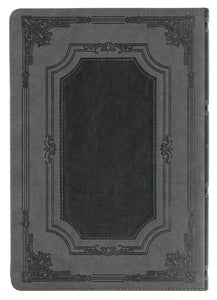 Super Giant Print Gray w/ Black Inlay Bible