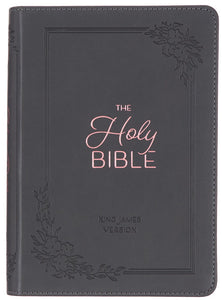 Large Print Compact Cobalt Gray Bible