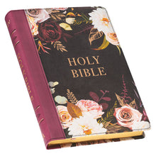 Load image into Gallery viewer, Floral Large Print Thinline Bible w/ Thumb Index

