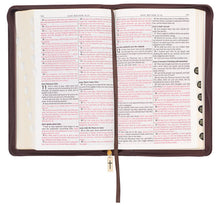Load image into Gallery viewer, Espresso Deluxe Gift Bible w/ Zipper
