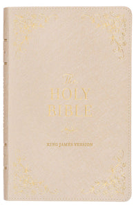 Pearlized Ivory Deluxe Gift Bible w/ Thumb Index