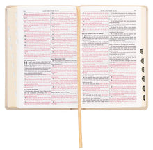 Load image into Gallery viewer, Pearlized Ivory Deluxe Gift Bible w/ Thumb Index
