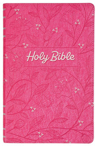 Pearlized Cherry Pink Gift Bible