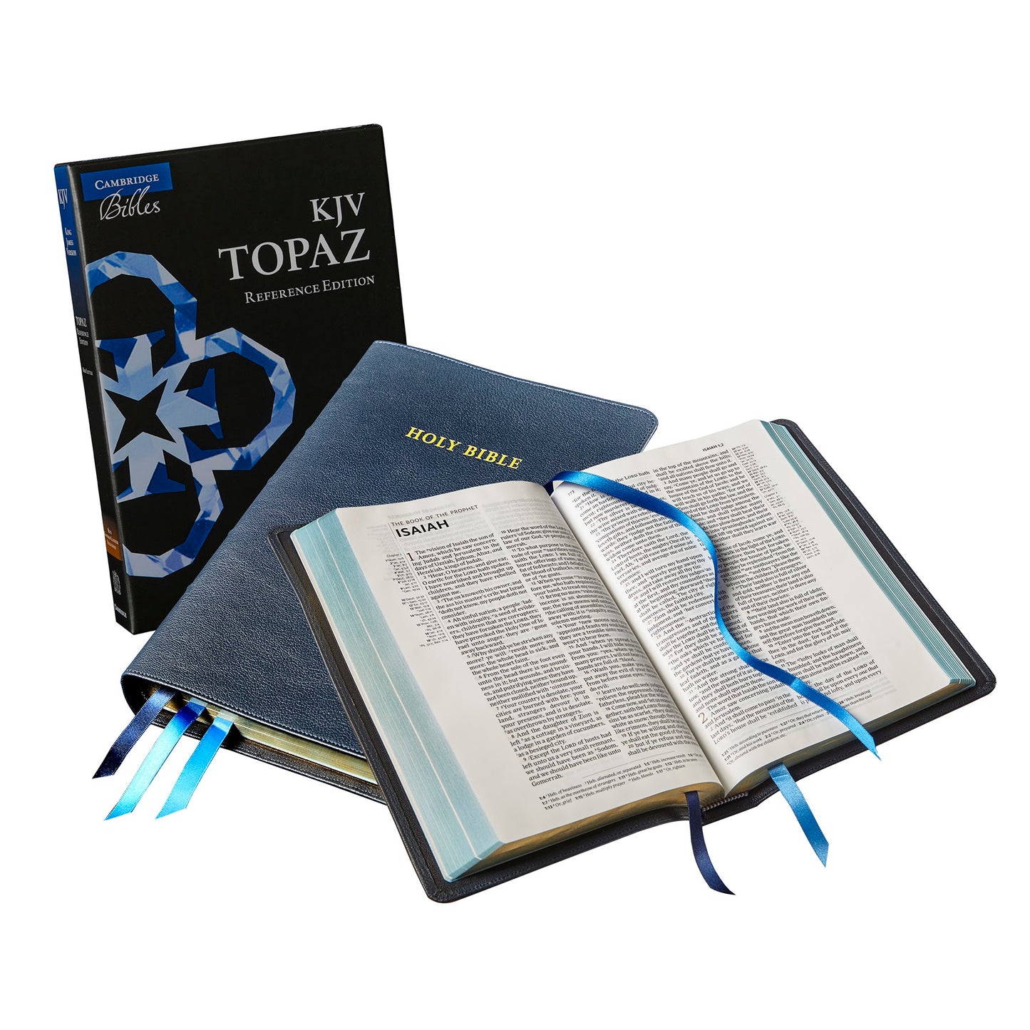 Cambridge Topaz Reference Edition, Dark Blue Goatskin Leather