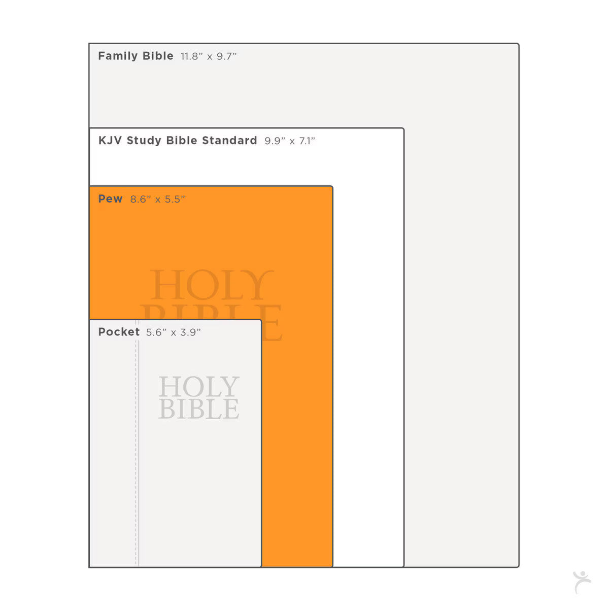 Hardcover Large Print Black Pew Bible