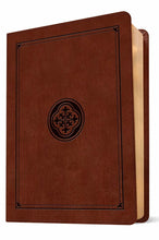 Load image into Gallery viewer, Wide Margin Bible, Dark Brown Medallion
