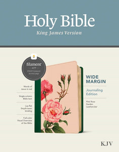 Wide Margin Bible, Pink Rose Garden