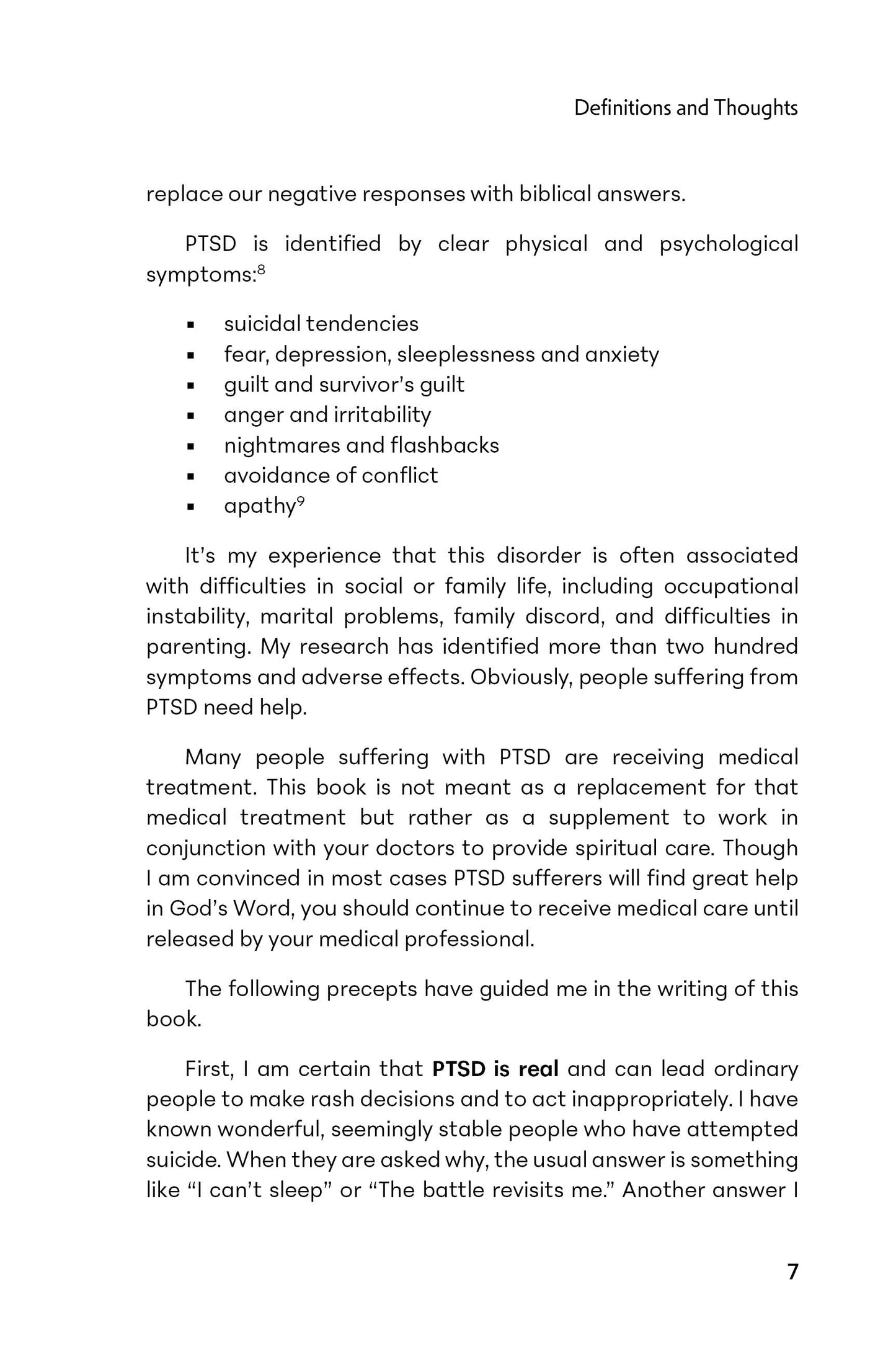 Wounded Spirits: A Biblical Approach to Dealing with the Effects of Post Traumatic Stress Disorder