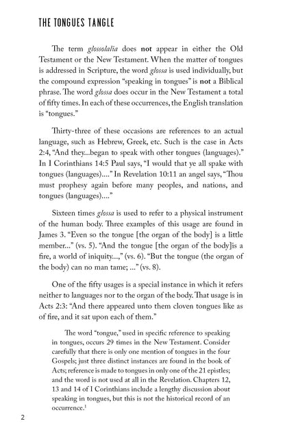 The Tongues Tangle: A Biblically and Historically Definitive Analysis of Tongues and an Exposé of the Modern Charismatic Movement