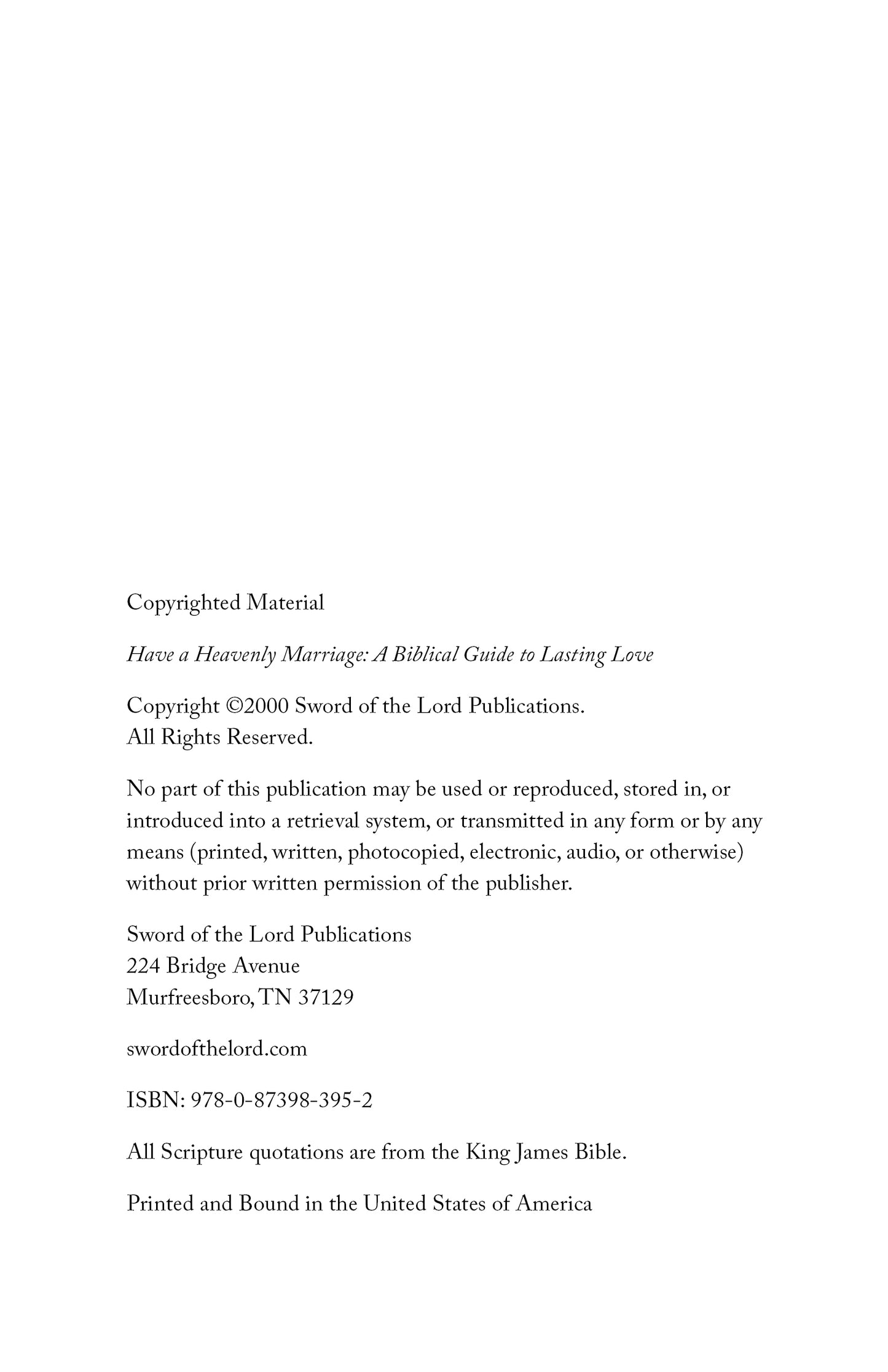 Have a Heavenly Marriage: A Biblical Guide to Lasting Love