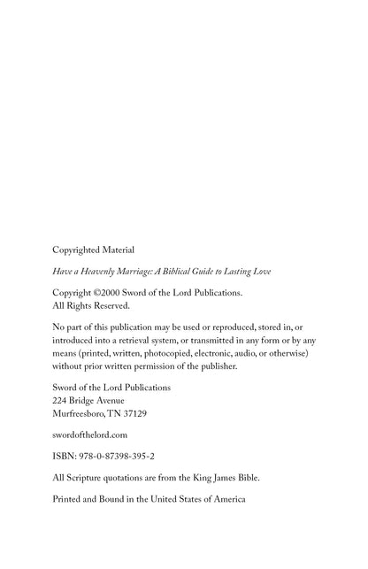 Have a Heavenly Marriage: A Biblical Guide to Lasting Love