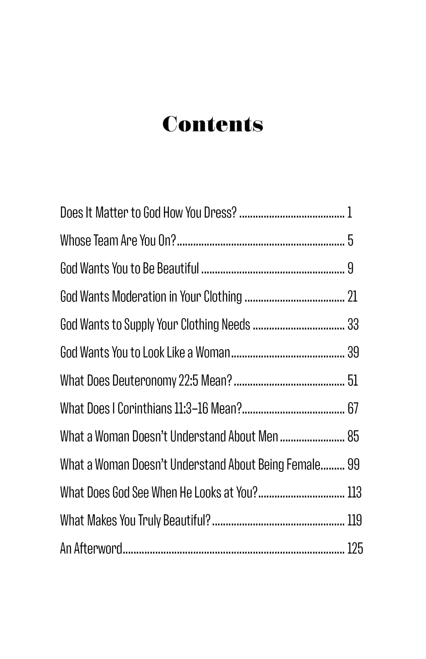 Your Clothes Say It for You: Scriptural Guidelines Concerning a Woman's Wardrobe