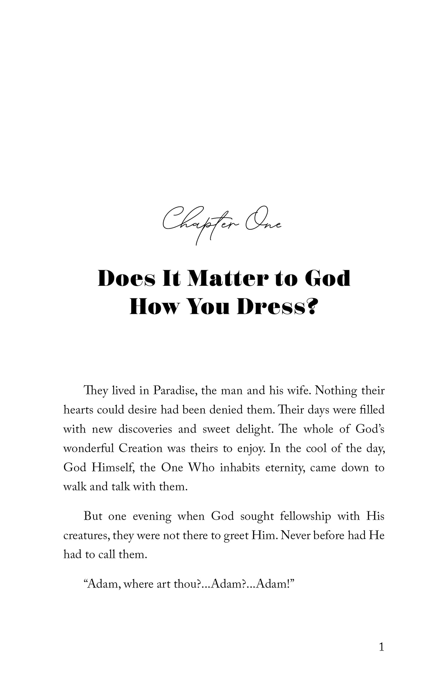 Your Clothes Say It for You: Scriptural Guidelines Concerning a Woman's Wardrobe