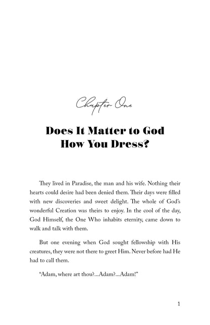 Your Clothes Say It for You: Scriptural Guidelines Concerning a Woman's Wardrobe