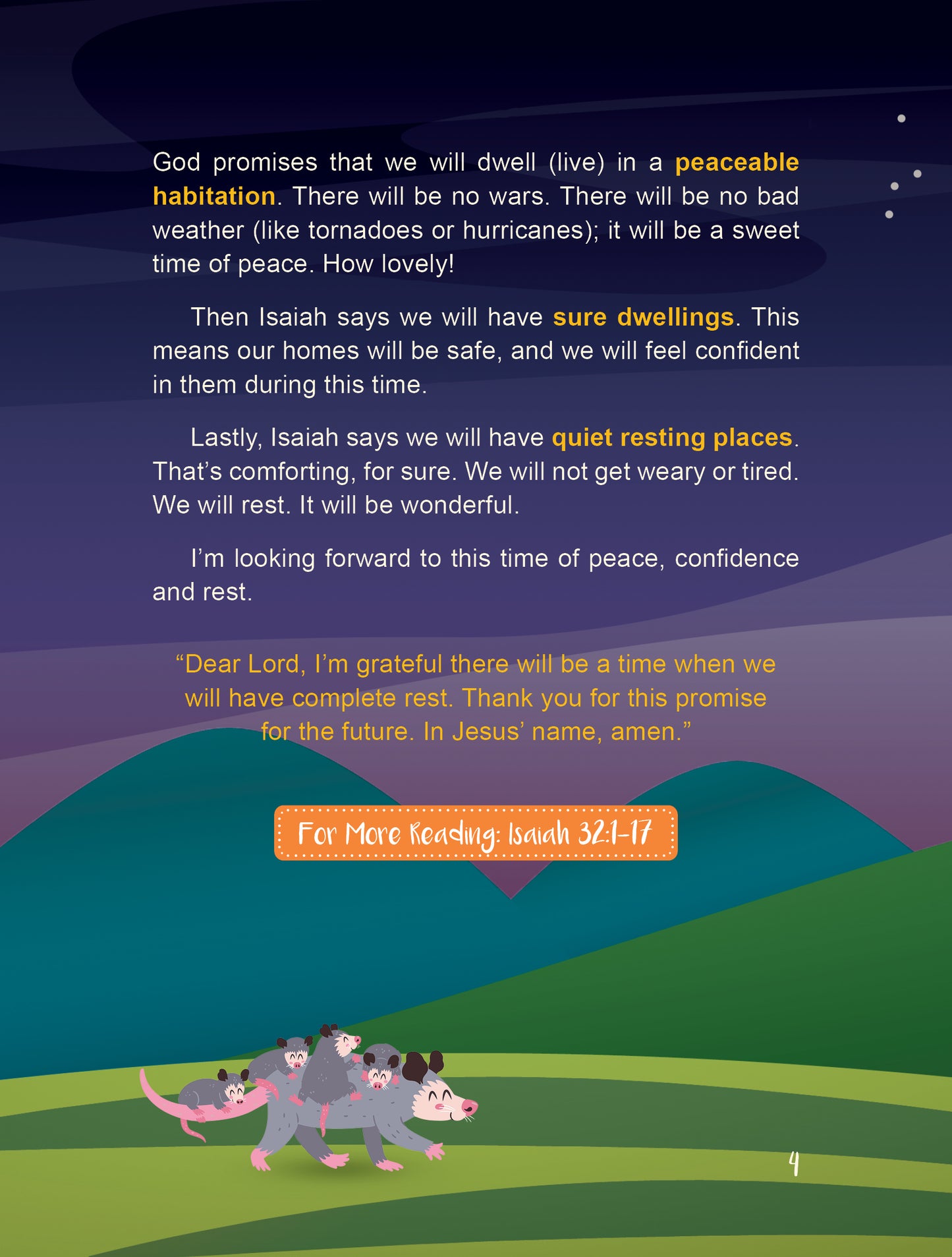 Resting in God's Promises: A 60-Day Devotional for Kids: My Walk With God Series [Book 4]