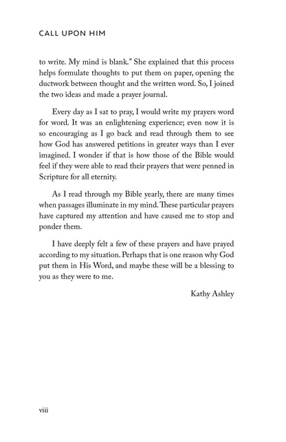 Call Upon Him: An Examination of Prayers Throughout Scripture
