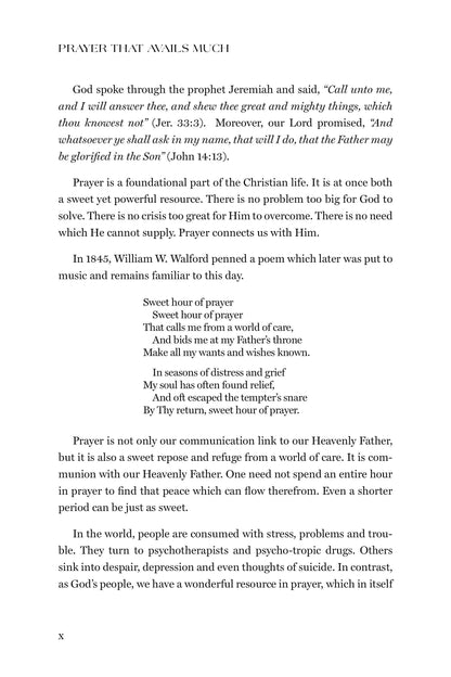 Prayer That Avails Much: The Power of Fervent Prayer; A Comprehensive Study