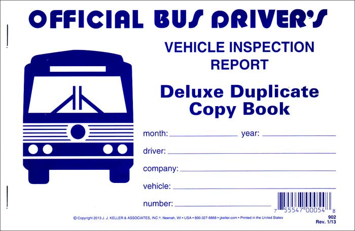 Bus Driver's Vehicle Inspection Report