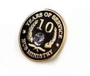 10 Year Recognition Pin