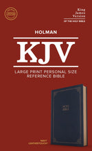 Load image into Gallery viewer, Large Print Personal Size Reference Bible Navy
