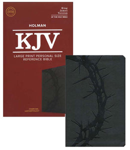 Large Print Personal Size Reference Bible Charcoal