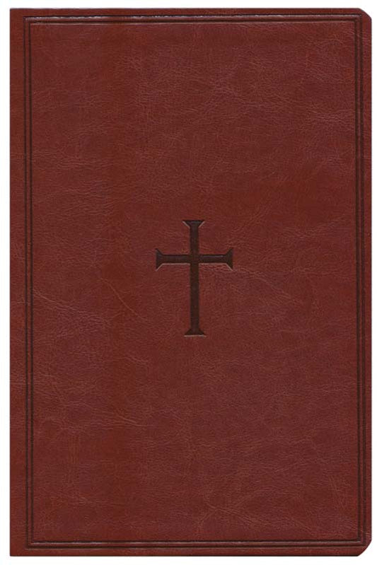 Giant Print Reference Bible Brown Leathertouch
