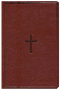 Giant Print Reference Bible Brown Leathertouch