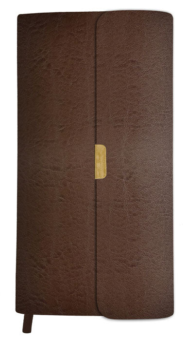 Brown Bonded Leather Compact Bible
