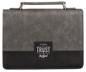 Trust in the Lord Gray/Black Bible Cover