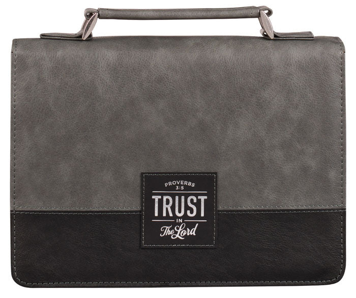 Trust in the Lord Gray/Black Bible Cover