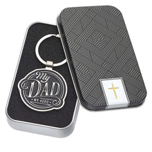 Load image into Gallery viewer, My Dad My Hero Key Ring in Gift Tin
