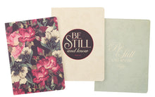 Load image into Gallery viewer, Be Still Vintage Floral Large Notebook Set
