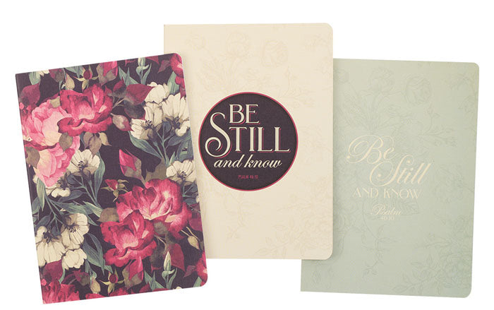 Be Still Vintage Floral Large Notebook Set
