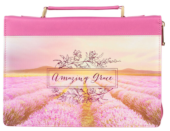 Amazing Grace Flower Field Bible Cover