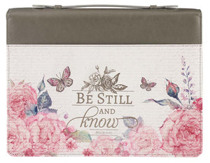 Be Still & Know Faux Leather Bible Cover