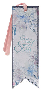 It Is Well Faux Leather Bookmark