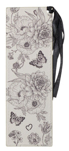 Garden Notes Faux Leather Bookmark