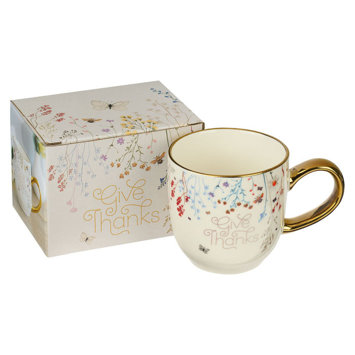 Give Thanks Topsy-Turvy Mug