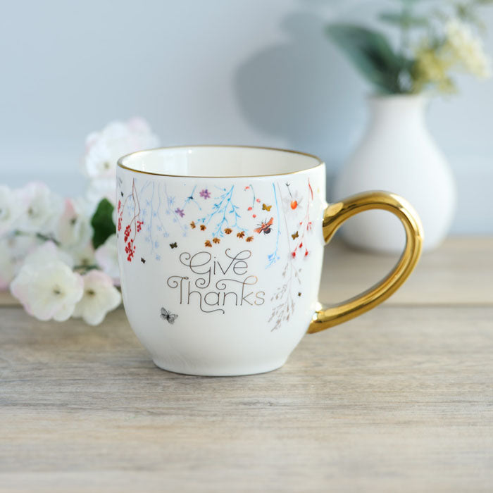 Give Thanks Topsy-Turvy Mug