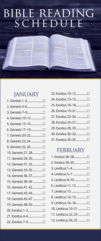 Bible Reading Schedule [Trifold]