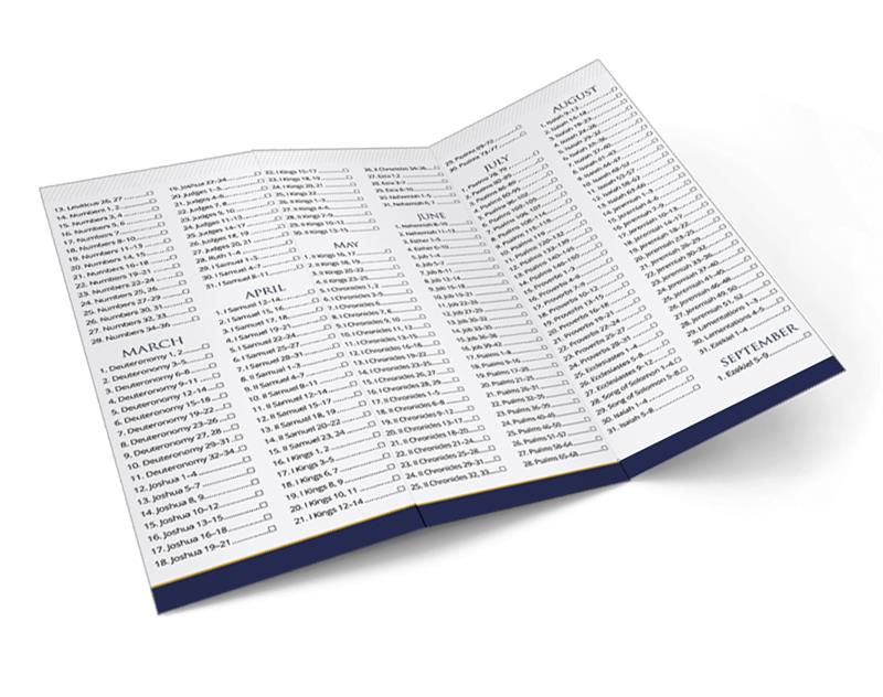 Bible Reading Schedule [Trifold]