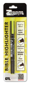 Zebrite Double-Ended Yellow Highlighter