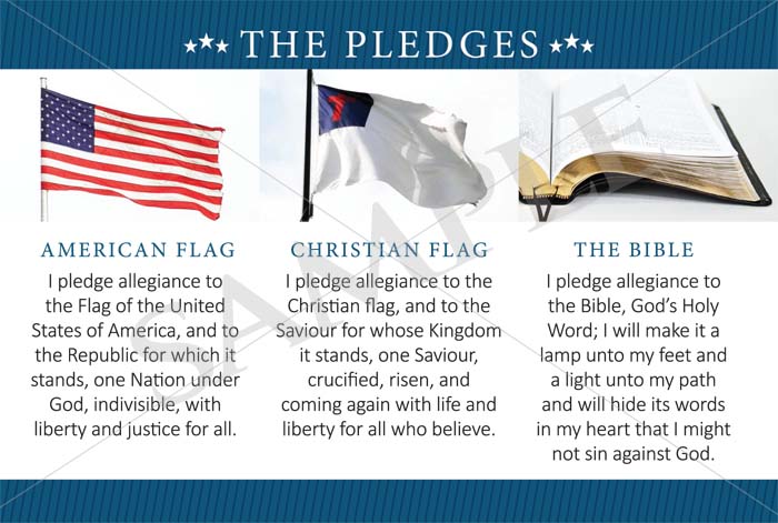 Christian Flag Pledge Printable