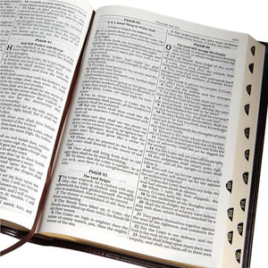 Large Print Indexed LuxLeather Bible