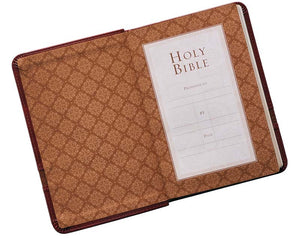 Compact Large Print Brown Bible