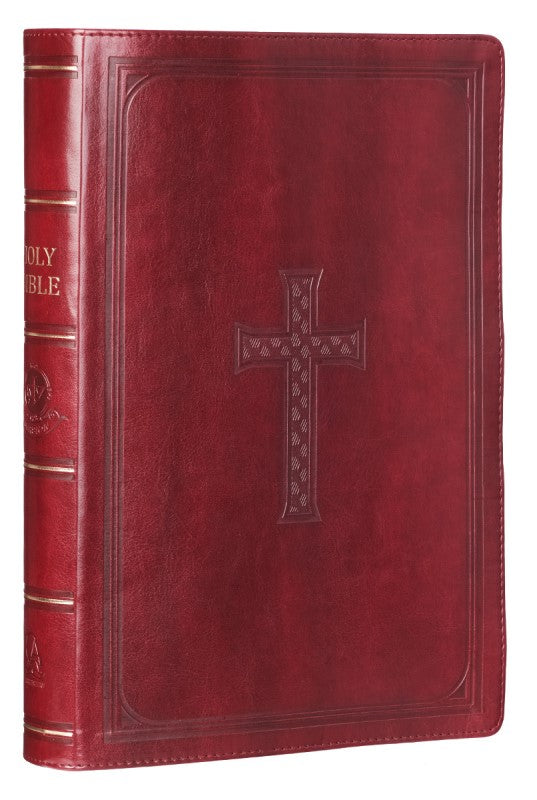 Super Giant Print Burgundy Bible