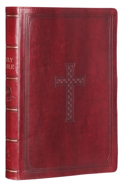 Super Giant Print Burgundy Bible