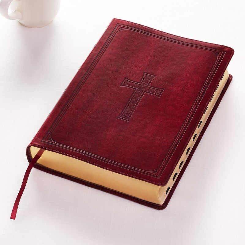 Super Giant Print Burgundy Bible