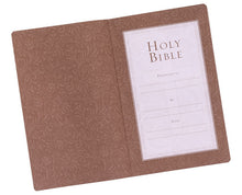 Load image into Gallery viewer, Faux Leather Tan Gift &amp; Award Bible
